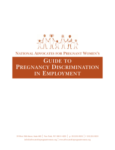 Guide to Pregnancy Discrimination in Employment