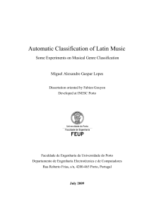 Automatic Classification of Latin Music