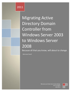 Migrating Active Directory Domain