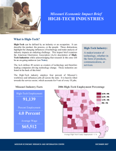 High-Tech Industries - Missouri Economic Research and Information