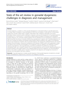 State of the art review in gonadal dysgenesis: challenges in