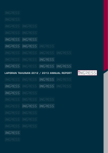 LAPORAN TAHUNAN 2012 / 2013 ANNUAL REPORT