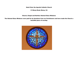 Stained Glass Windows - St. Peter The Apostle Catholic Church