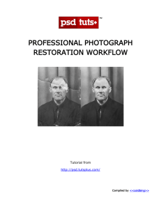 PROFESSIONAL PHOTOGRAPH RESTORATION WORKFLOW