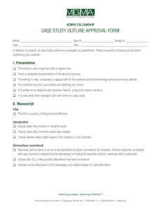 case study outline approval form