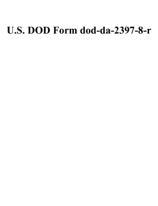 US DOD Form dod-da-2397-8-r