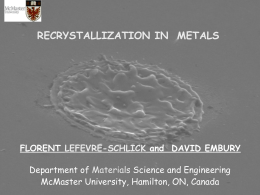 Experiment #1: Recrystallization