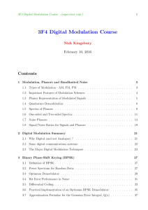 3F4 Digital Modulation Course