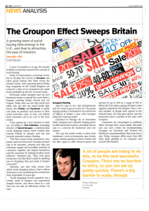 I/VS ANALYSIS The Groupon Effect Sweeps Britain