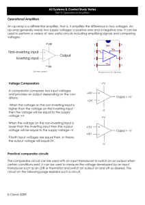 AS Systems & Control Study Notes Operational Amplifiers An op