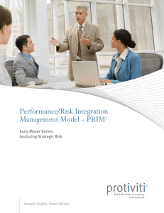 Analyzing Strategic Risk