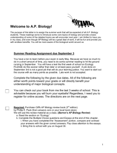 AP Biology - Issaquah Connect