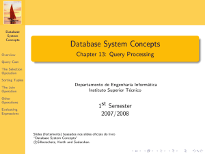 Database System Concepts - Chapter 13: Query