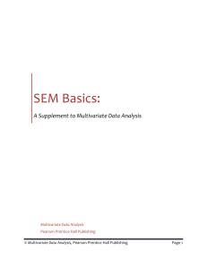 SEM Basics: A Supplement to Multivariate Data Analysis by Hair