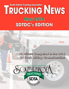 SDTDC'S EDITION - South Dakota Trucking Association
