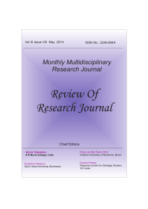 ror_format dec - Review of Research Journal