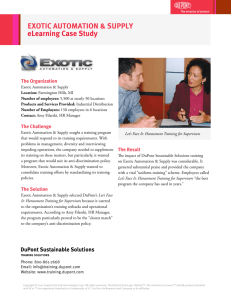 EXOTIC AUTOMATION & SUPPLY eLearning Case Study