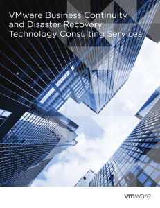 Consulting Services for Business Continuity & Disaster Recovery
