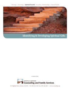 Identifying & Developing Spiritual Gifts
