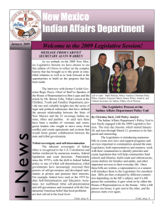 January 2009 - New Mexico Indian Affairs Department