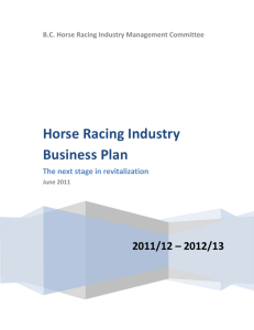 Horse Racing Industry Business Plan