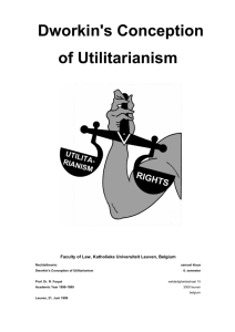 Dworkin's Conception of Utilitarianism