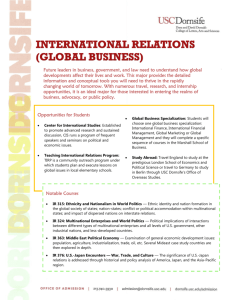 International Relations (Global Business)