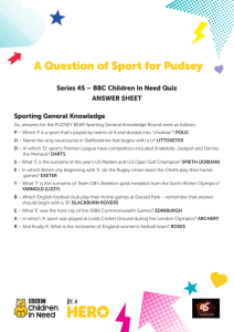 A Question of Sport for Pudsey