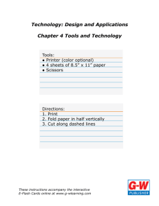 Technology: Design and Applications Chapter 4 Tools and
