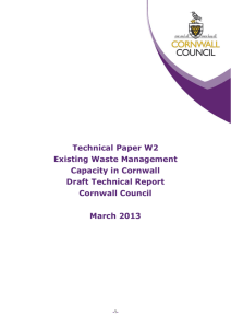 W2 Existing Waste Management Capacity in
