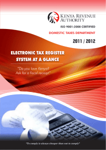 ETR System - Kenya Revenue Authority