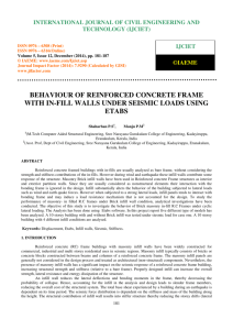 behaviour of reinforced concrete frame with in-fill walls