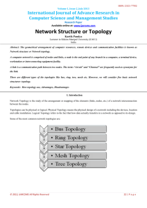 Network Structure or Topology