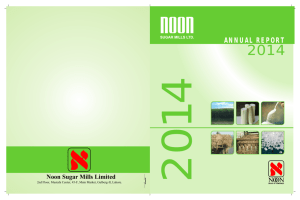 ANNUAL REPORT - Noon Group of Companies, Pakistan