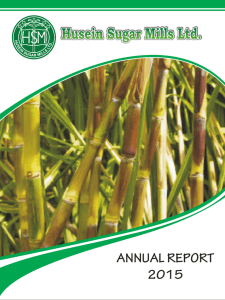 Annual Report 2015 - Husein Sugar Mills Limited