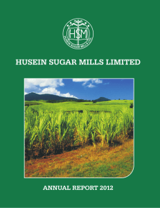 Hussain Sugar Mills 2012 - Husein Sugar Mills Limited