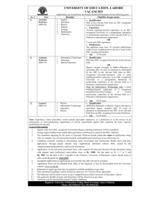 Dowload Advertisement for Teaching Posts