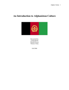 An Introduction to Afghanistan Culture
