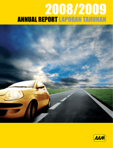 annual reportlaporan tahunan - Automobile Association of Malaysia