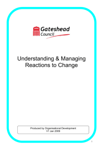 Understanding & Managing Reactions to Change