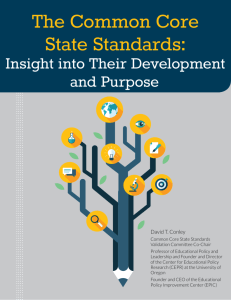 The Common Core State Standards - Council of Chief State School