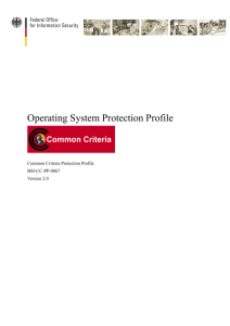 Operating System Protection Profile