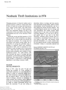 Nonbank Thrift Institutions in 1974