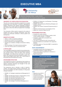 Virtual MBA - University of Africa