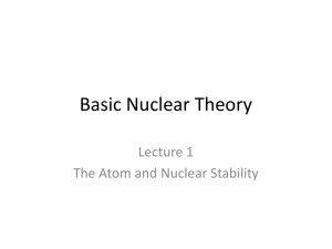 Basic Nuclear Theory