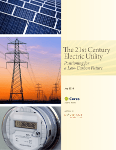 The 21st Century Electric Utility