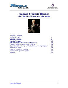 George Frederic Handel: His Life