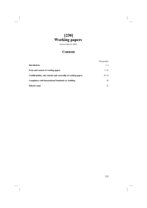 [230] Working papers - Financial Reporting Council