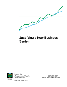 Justifying a New Business System