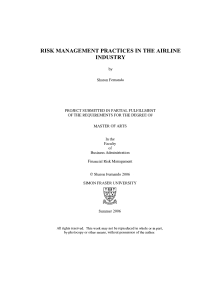 risk management practices in the airline industry